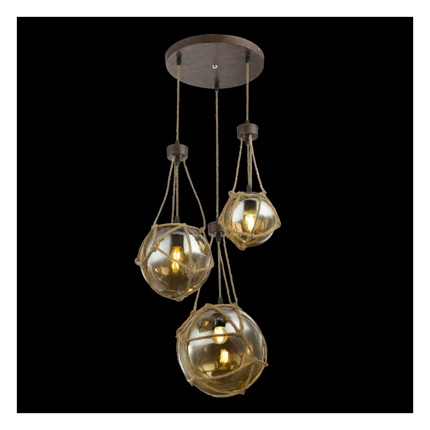 Globo - Lustr na lanku 3xE27/40W/230V