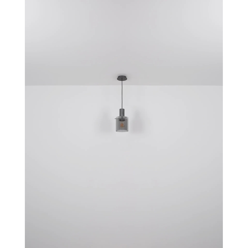 Globo - Lustr na lanku 1xE27/40W/230V pr. 18 cm hnědá