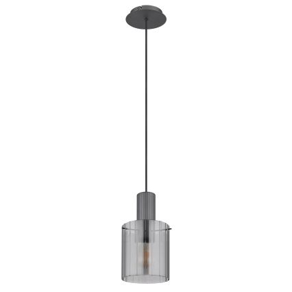 Globo - Lustr na lanku 1xE27/40W/230V pr. 18 cm šedá