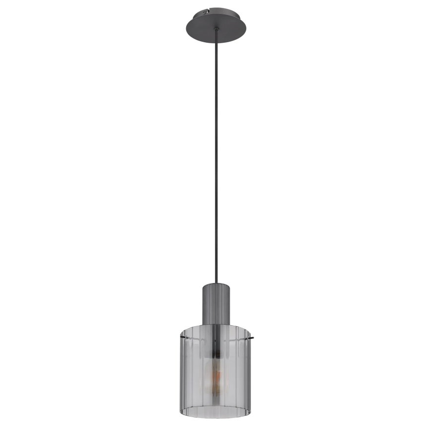 Globo - Lustr na lanku 1xE27/40W/230V pr. 18 cm šedá