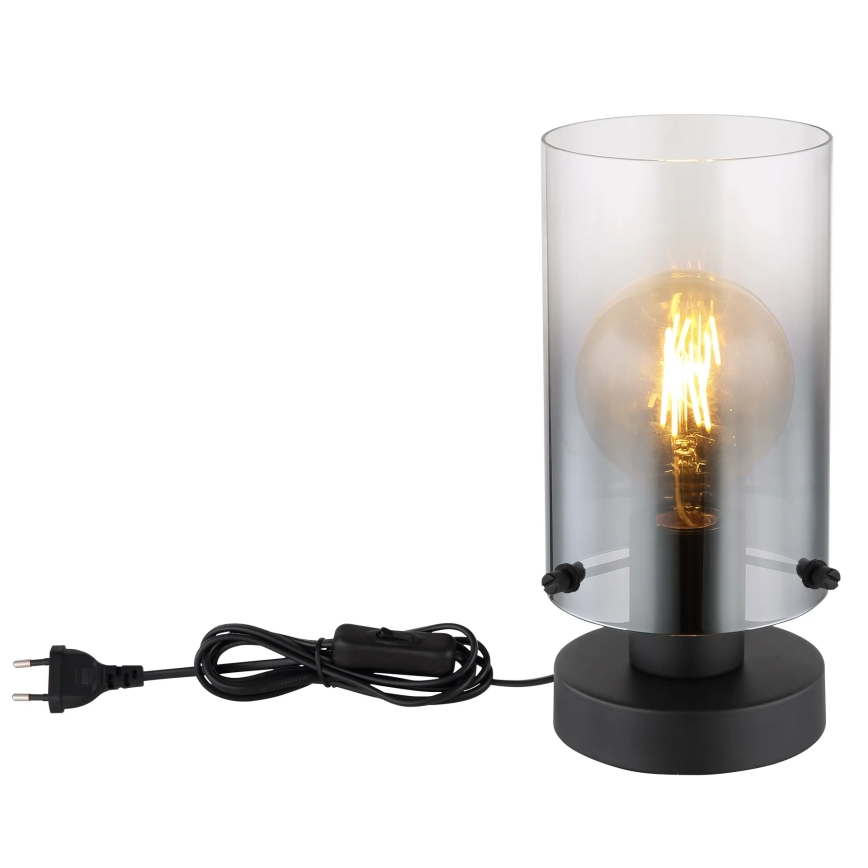 Globo - Stolní lampa 1xE27/40W/230V pr. 12,5 cm černá