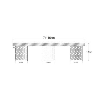 Globo - Stropní svítidlo 3xE27/40W/230V
