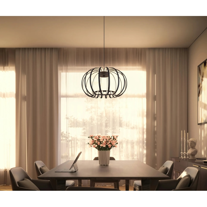 Globo - LED Stmívatelný lustr na lanku LED/40W/230V 3000K černá