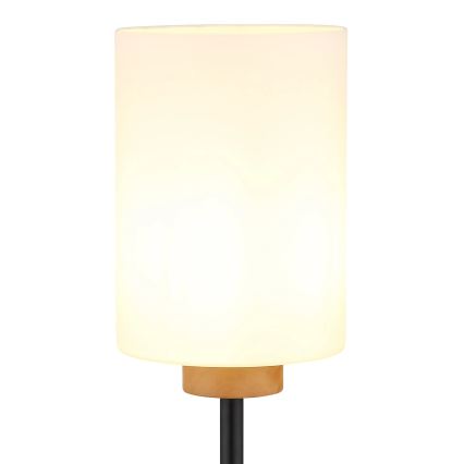 Globo - Stojací lampa 1xE27/60W/230V černá/bílá