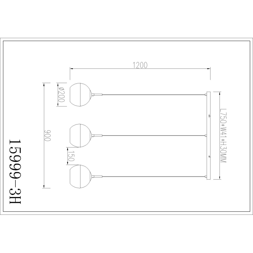 Globo - Lustr na lanku 3xE27/60W/230V
