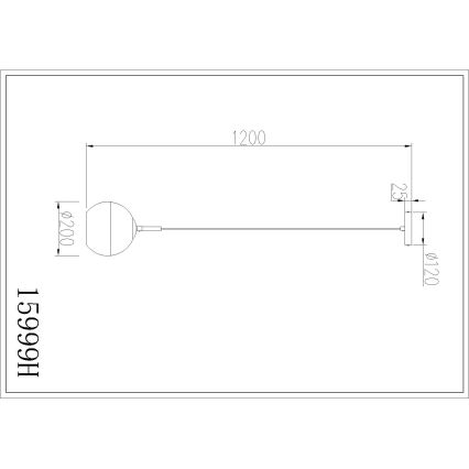 Globo - Lustr na lanku 1xE27/60W/230V pr. 20 cm