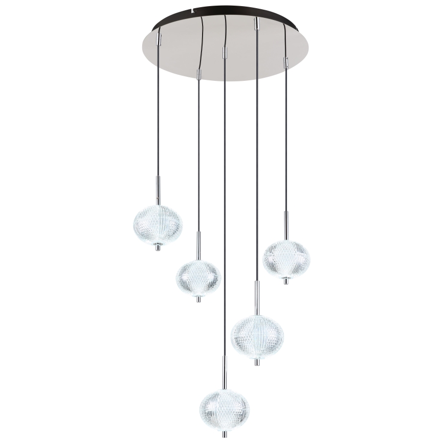 Globo - LED Lustr na lanku 5xLED/6,6W/230V 3000/4500/6500K