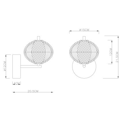 Globo - LED Nástěnná lampa LED/7W/230V 3000/4500/6500K