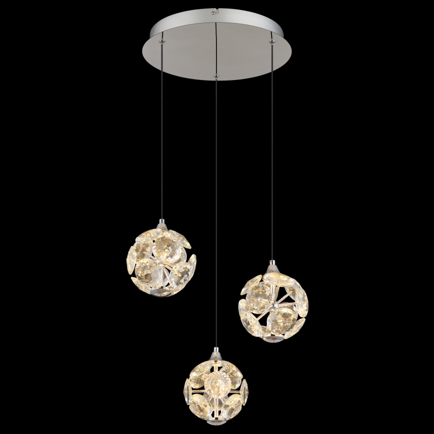 Globo - LED Lustr na lanku LED/24W/230V