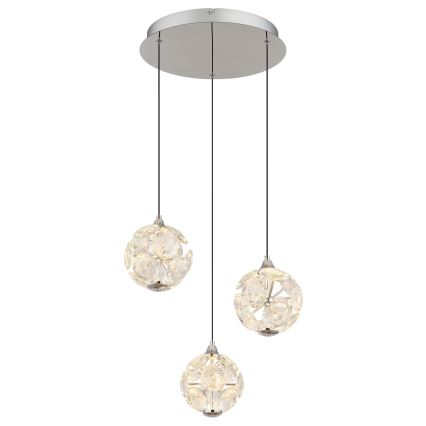 Globo - LED Lustr na lanku LED/24W/230V