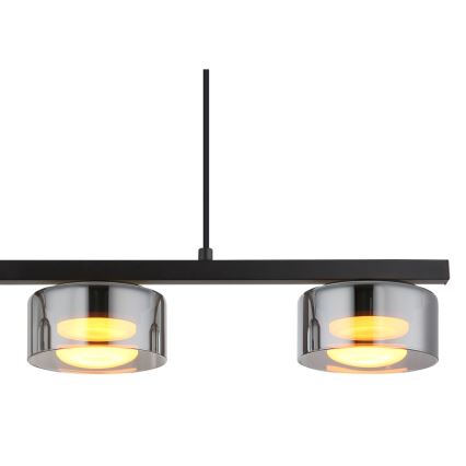 Globo - LED Lustr na lanku 3xGX53/6W/230V kouřová/černá