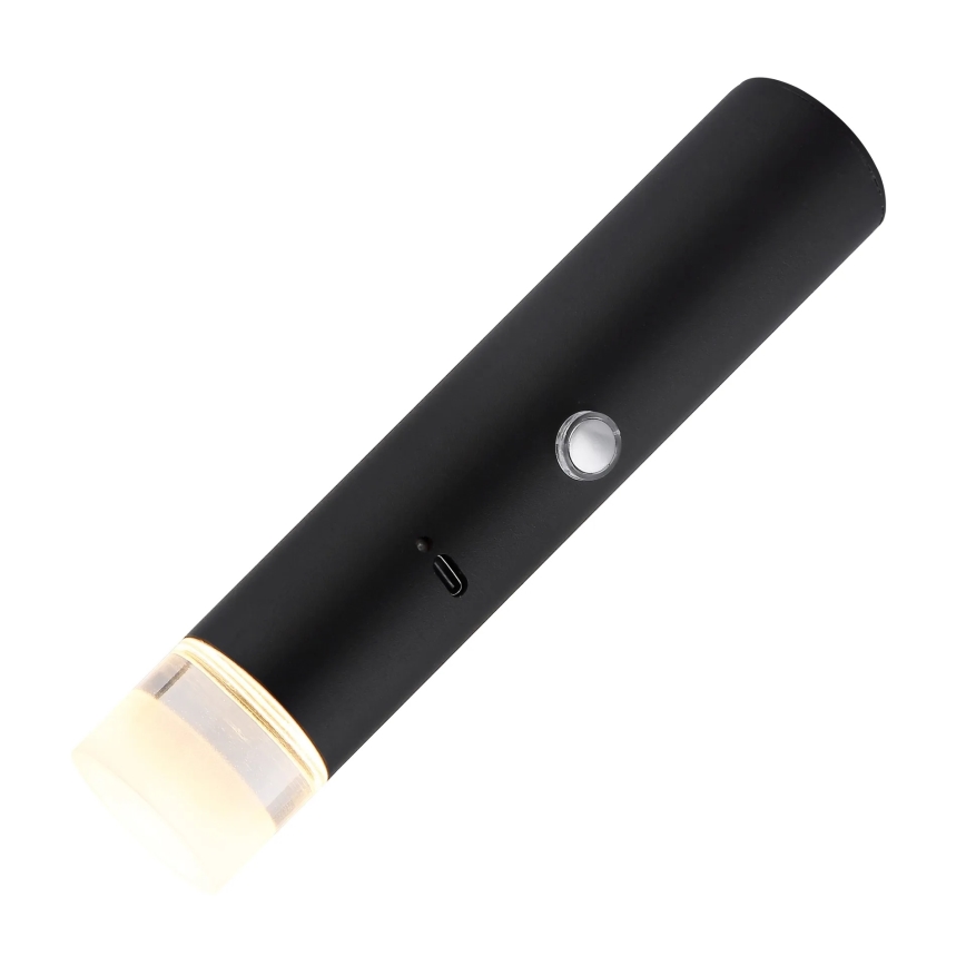 Globo - LED Stmívatelné dotykové nabíjecí svítidlo 2v1 LED/2W/230/5V černá