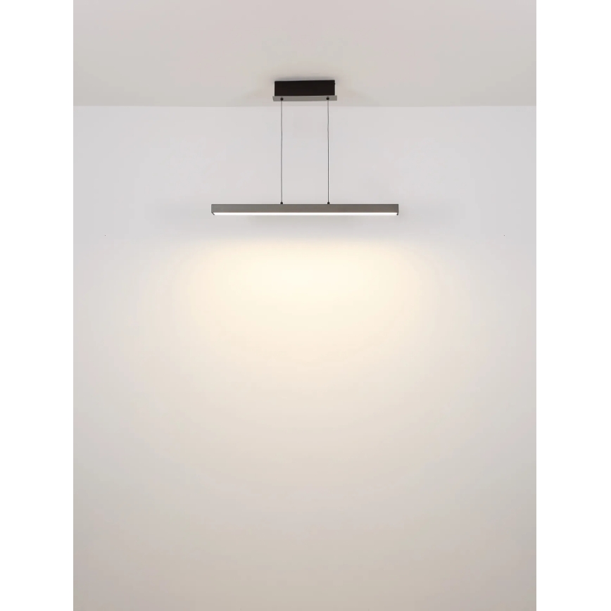 Globo - LED Stmívatelný dotykový lustr na lanku LED/39W/230V 2700/4000/6000K šedá
