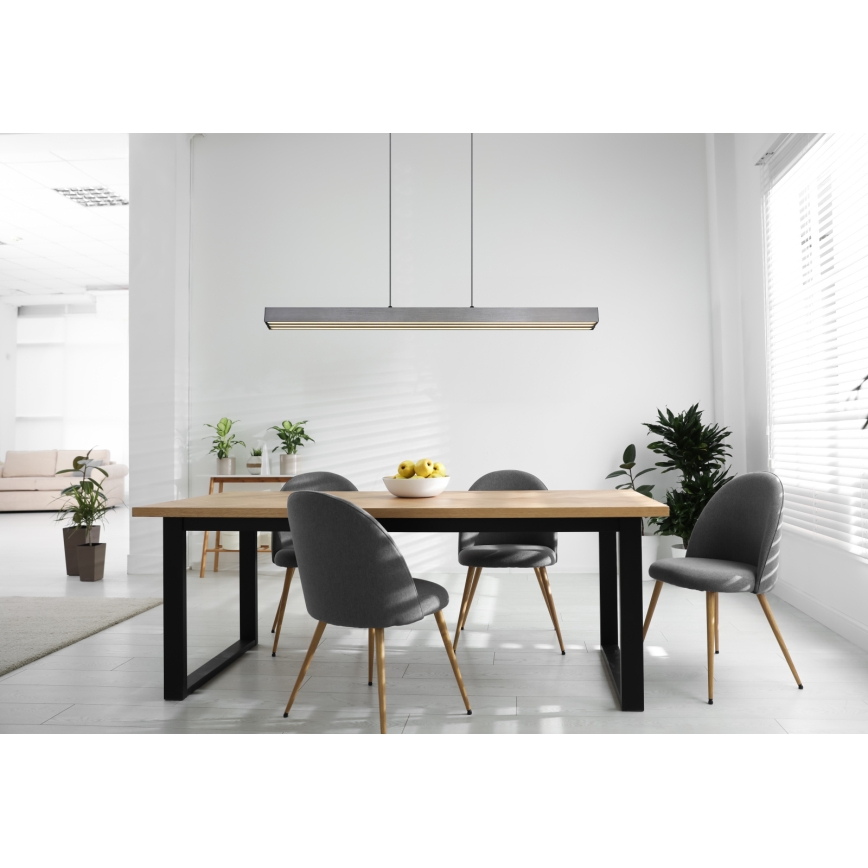 Globo - LED Stmívatelný dotykový lustr na lanku LED/39W/230V 2700/4000/6000K matný chrom