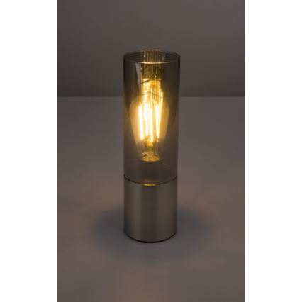 Globo - Dotyková stolní lampa 1xE27/25W/230V pr. 9 cm matný chrom