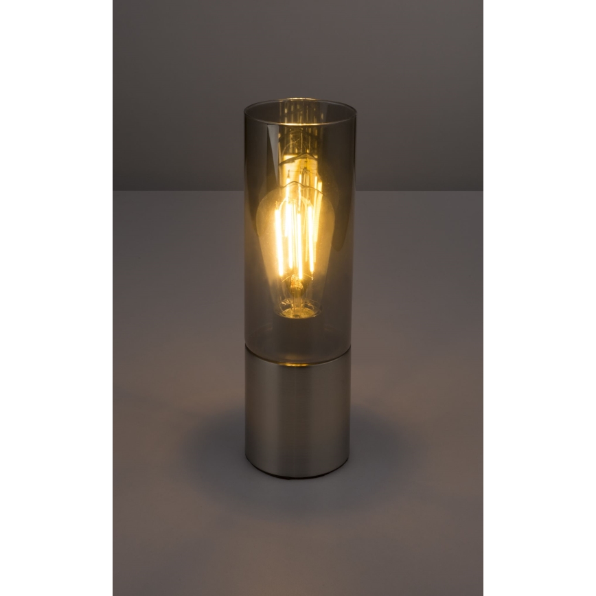 Globo - Dotyková stolní lampa 1xE27/25W/230V pr. 9 cm matný chrom