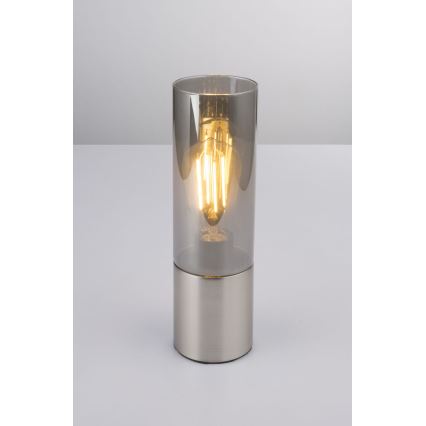 Globo - Dotyková stolní lampa 1xE27/25W/230V pr. 9 cm matný chrom