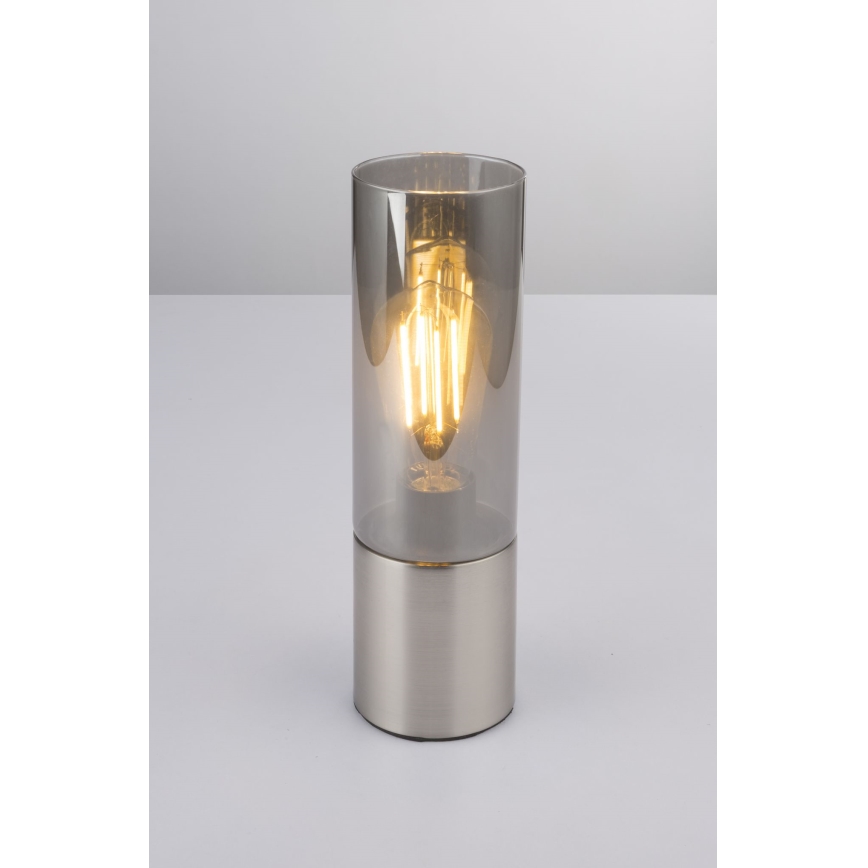 Globo - Dotyková stolní lampa 1xE27/25W/230V pr. 9 cm matný chrom