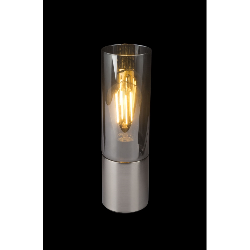 Globo - Dotyková stolní lampa 1xE27/25W/230V pr. 9 cm matný chrom