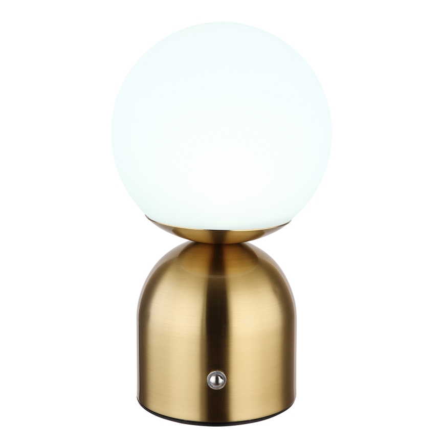 Globo - LED Stmívatelná dotyková stolní lampa LED/2,5W/3,7V 2700K/4000K/6500K 1800 mAh USB mosaz