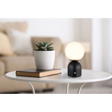 Globo - LED Stmívatelná dotyková stolní lampa LED/2,5W/3,7V 2700/4000/65000K 1800 mAh USB černá