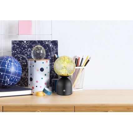 Globo - LED Stmívatelná dotyková stolní lampa LED/2,5W/3,7V 2700K/4000K/6500K 1800 mAh USB černá