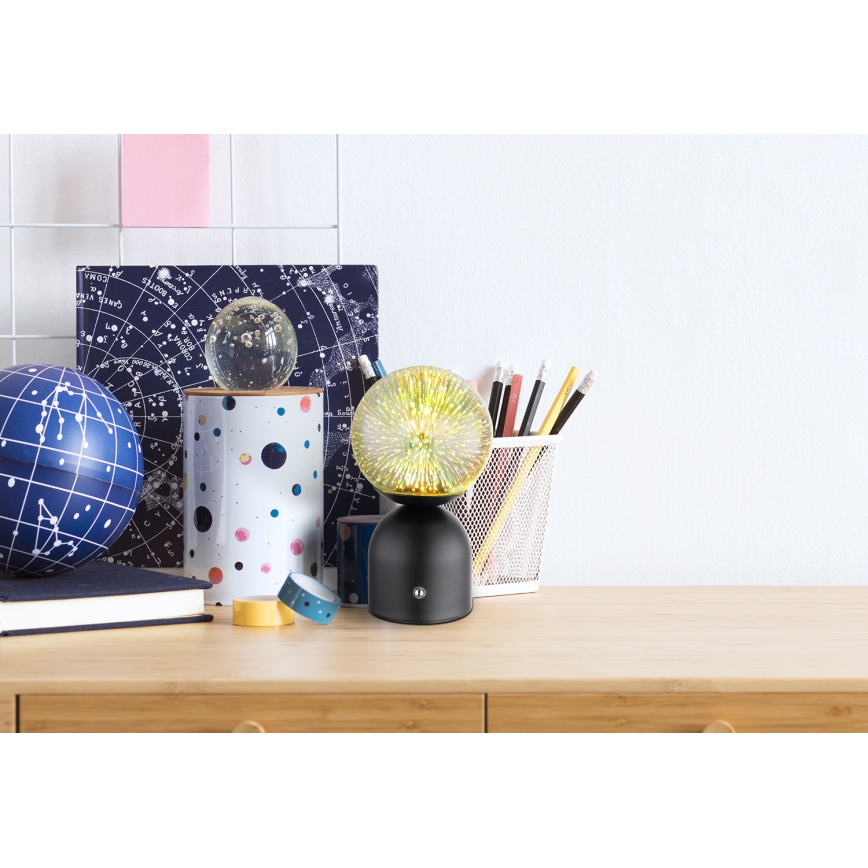 Globo - LED Stmívatelná dotyková stolní lampa LED/2,5W/3,7V 2700K/4000K/6500K 1800 mAh USB černá