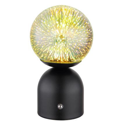 Globo - LED Stmívatelná dotyková stolní lampa LED/2,5W/3,7V 2700K/4000K/6500K 1800 mAh USB černá