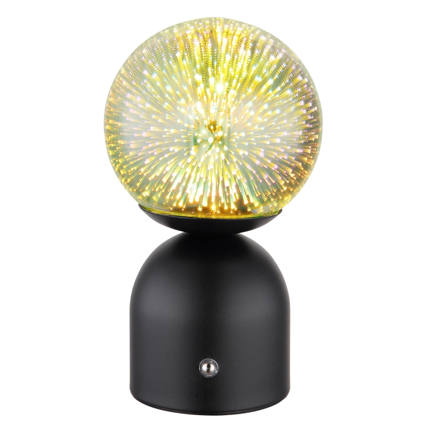 Globo - LED Stmívatelná dotyková stolní lampa LED/2,5W/3,7V 2700K/4000K/6500K 1800 mAh USB černá