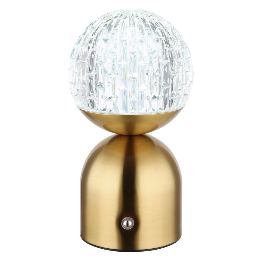 Globo - LED Stmívatelná dotyková stolní lampa LED/2,5W/3,7V 2700/4000/6500K 1800 mAh USB mosaz