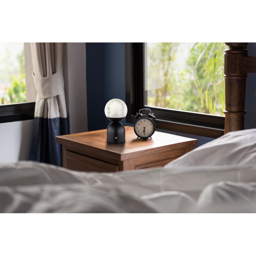 Globo - LED Stmívatelná dotyková stolní lampa LED/2,5W/3,7V 2700/4000/6500K 1800 mAh USB černá