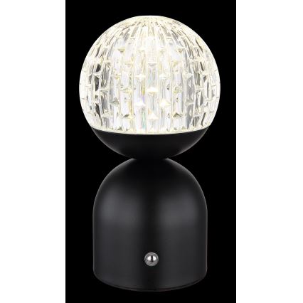 Globo - LED Stmívatelná dotyková stolní lampa LED/2,5W/3,7V 2700/4000/6500K 1800 mAh USB černá