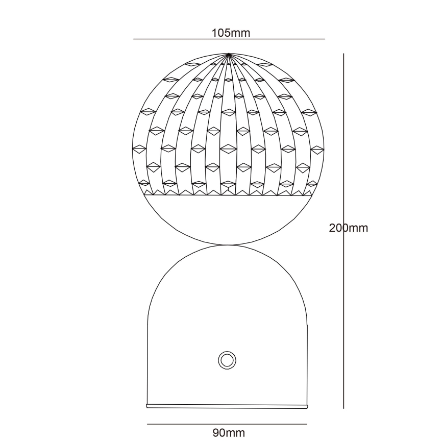 Globo - LED Stmívatelná dotyková stolní lampa LED/2,5W/3,7V 2700/4000/6500K 1800 mAh USB černá