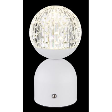 Globo - LED Stmívatelná dotyková stolní lampa LED/2,5W/3,7V 2700/4000/65000K 1800 mAh USB bílá