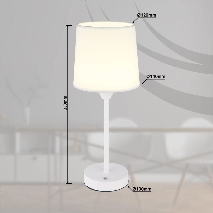 Globo - LED Stmívatelná nabíjecí dotyková stolní lampa LED/2,5W/3,7V 2700/4000/6500K 1800 mAh bílá
