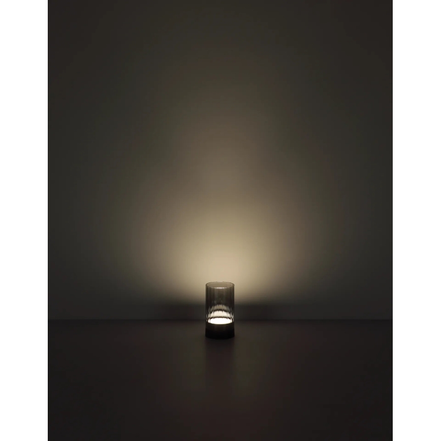 Globo - LED Venkovní stmívatelná nabíjecí dotyková stolní lampa LED/2W/3,7V 2700/4000/6500K 1200mAh IP44 šedá