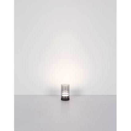 Globo - LED Venkovní stmívatelná nabíjecí dotyková stolní lampa LED/2W/3,7V 2700/4000/6500K 1200mAh IP44 šedá