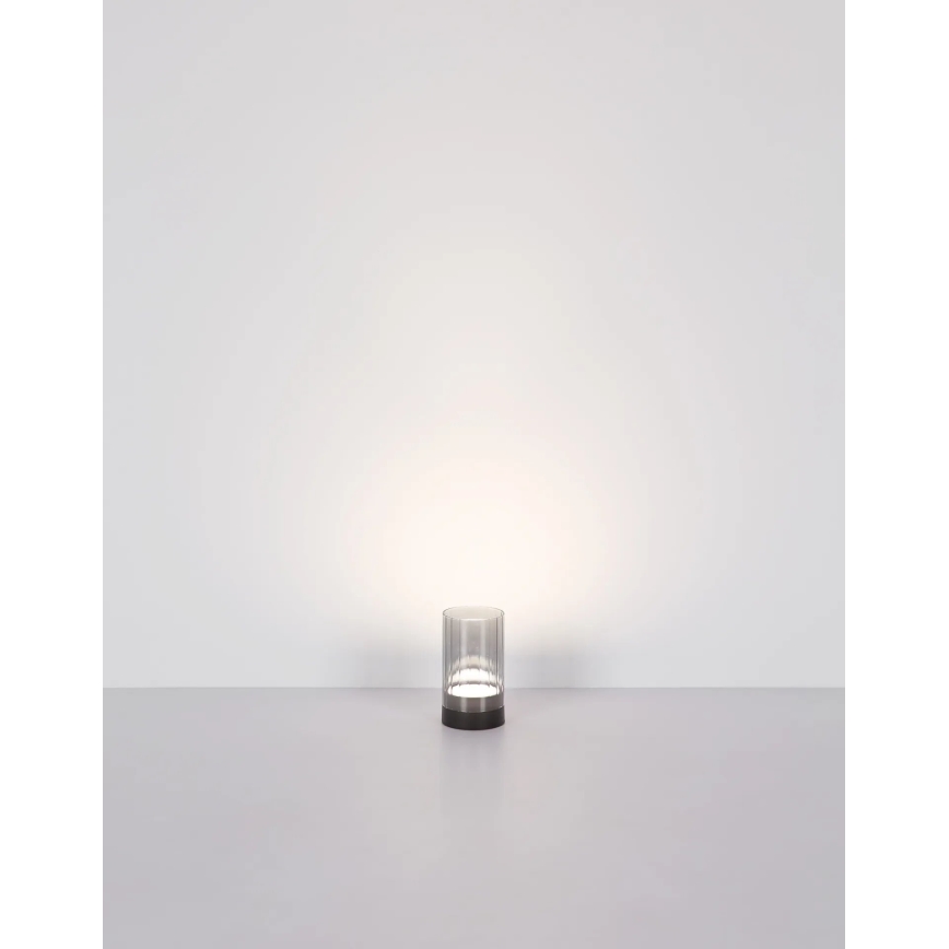 Globo - LED Venkovní stmívatelná nabíjecí dotyková stolní lampa LED/2W/3,7V 2700/4000/6500K 1200mAh IP44 šedá