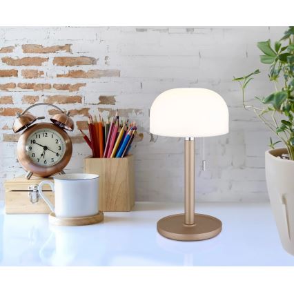 Globo - LED Nabíjecí stolní lampa LED/1,5W/3,7V 3000/4200/6000K 1800mAh hnědá
