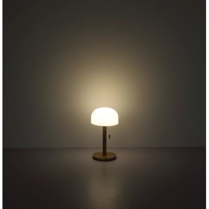 Globo - LED Nabíjecí stolní lampa LED/1,5W/3,7V 3000/4200/6000K 1800mAh hnědá