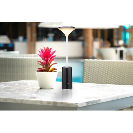 Globo - LED Stmívatelná nabíjecí dotyková stolní lampa LED/1,2W/3,7V 3000K 1500mAh černá