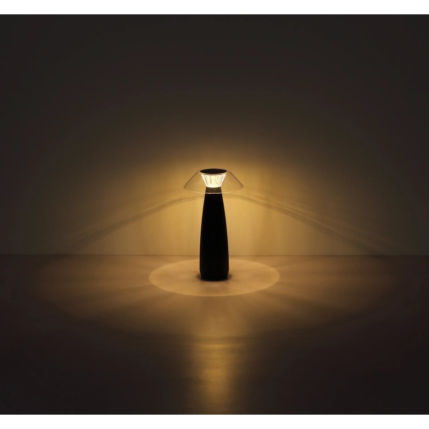 Globo - LED Stmívatelná nabíjecí dotyková stolní lampa LED/1W/3,7V 3000K 1200mAh černá