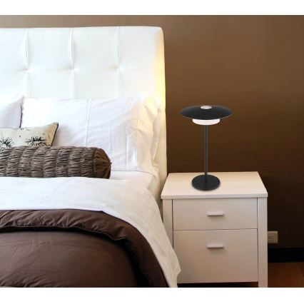 Globo - LED Venkovní nabíjecí dotyková stolní lampa LED/3W/3,7V 1800/2700/3000K IP44 1800 mAh černá