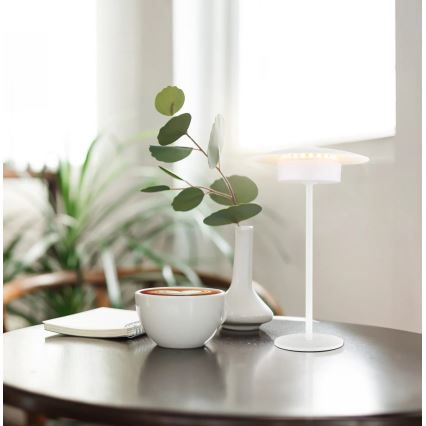 Globo - LED Venkovní nabíjecí dotyková stolní lampa LED/3W/3,7V 1800/2700/3000K IP44 1800 mAh bílá