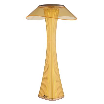 Globo - LED Stmívatelná nabíjecí stolní lampa LED/2,5W/3,7V 1200mAh 2700K/4500K/6500K zlatá