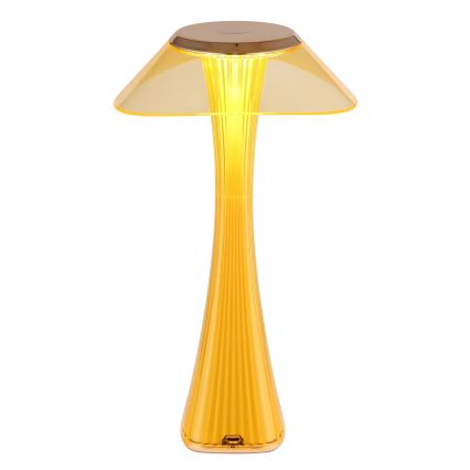 Globo - LED Stmívatelná nabíjecí stolní lampa LED/2,5W/3,7V 1200mAh 2700K/4500K/6500K zlatá