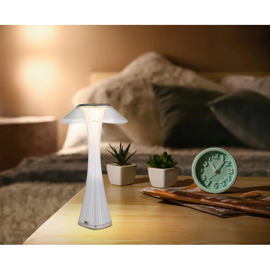 Globo - LED Stmívatelná nabíjecí stolní lampa LED/2,5W/3,7V 1200mAh 2700K/4500K/6500K bílá