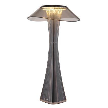 Globo - LED Stmívatelná nabíjecí stolní lampa LED/2,5W/3,7V 1200mAh 2700K/4500K/6500K černá
