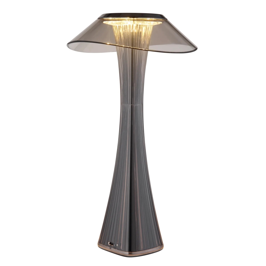 Globo - LED Stmívatelná nabíjecí stolní lampa LED/2,5W/3,7V 1200mAh 2700K/4500K/6500K černá