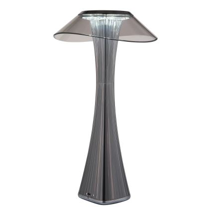 Globo - LED Stmívatelná nabíjecí stolní lampa LED/2,5W/3,7V 1200mAh 2700K/4500K/6500K černá